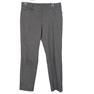 Express Black & White Patterned Editor Pants